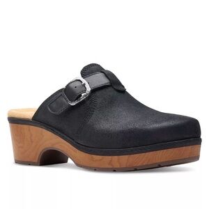 Clark’s Women's Paizlee Nora Slip-On Buckled Platform Clogs